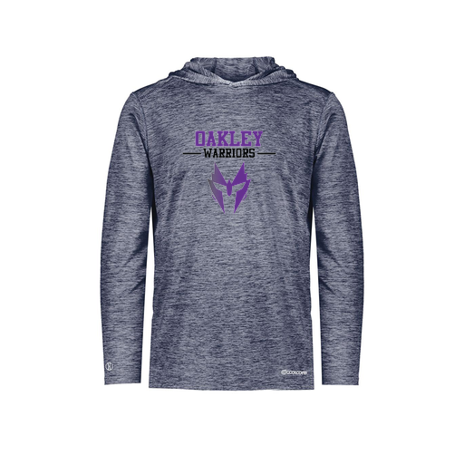 [FOLHCGNV-AS-LOGO2] Decker Men's Charge Hoodie (Adult S, Navy, Logo 2)