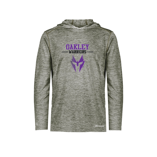 [FOLHCGGY-AS-LOGO2] Decker Men's Charge Hoodie (Adult S, Gray, Logo 2)