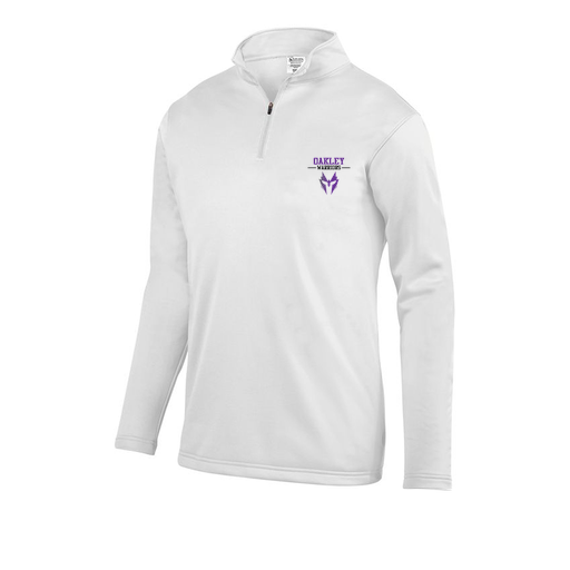 [FOLQFFWH-AS-LOGO2] Decker Men's FlexFleece 1/4 Zip (Adult S, White, Logo 2)