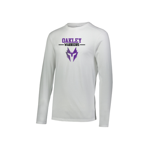 [3076.005.S-LOGO2] Youth LS Ultra-blend T-Shirt (Youth S, White, Logo 2)