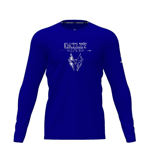 [FTLCDFRY-YXS-LOGO2] Dri Fit Performance T-Shirt (Youth XS, Royal, Logo 2, Long Sleeve)