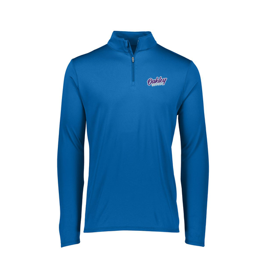 [FTLQFLRY-FAXS-LOGO1] Ladies Flex-Lite 1/4 Zip Shirt (Female Adult XS, Royal, Logo 1)