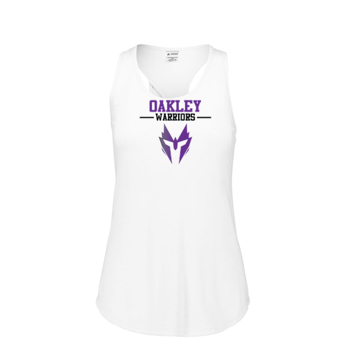 [3078.005.S-LOGO2] Ladies Tri Blend Tank Top (Female Adult S, White, Logo 2)