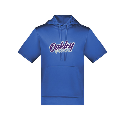 [6871.060.S-LOGO1] Men's Dri Fit Short Sleeve Hoodie (Adult S, Royal, Logo 1)