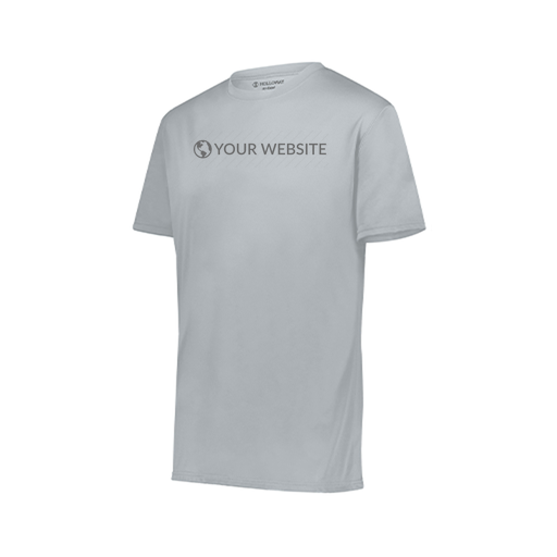 [222818.099.S-LOGO3] Men's Movement Dri Fit Shirt (Adult S, Silver, Logo 3)